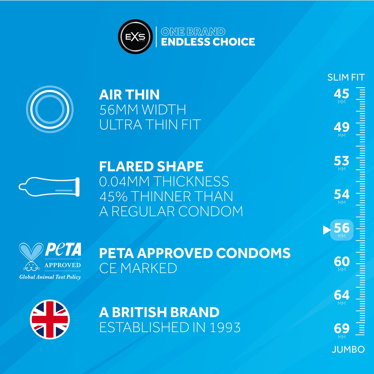 EXS Air Thin - Condoms - 12 Pieces