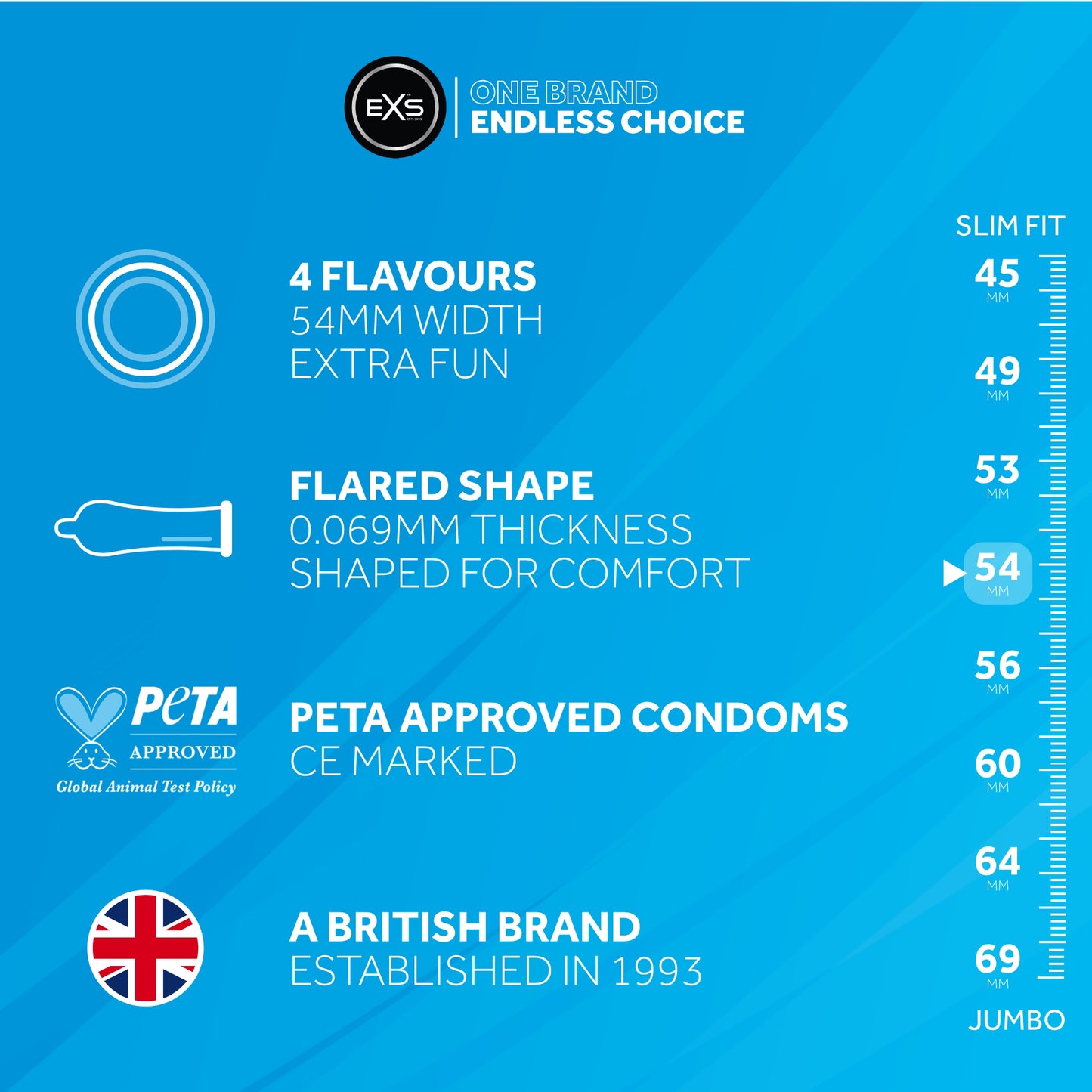 EXS Mixed Flavoured - Condoms - 12 Pieces