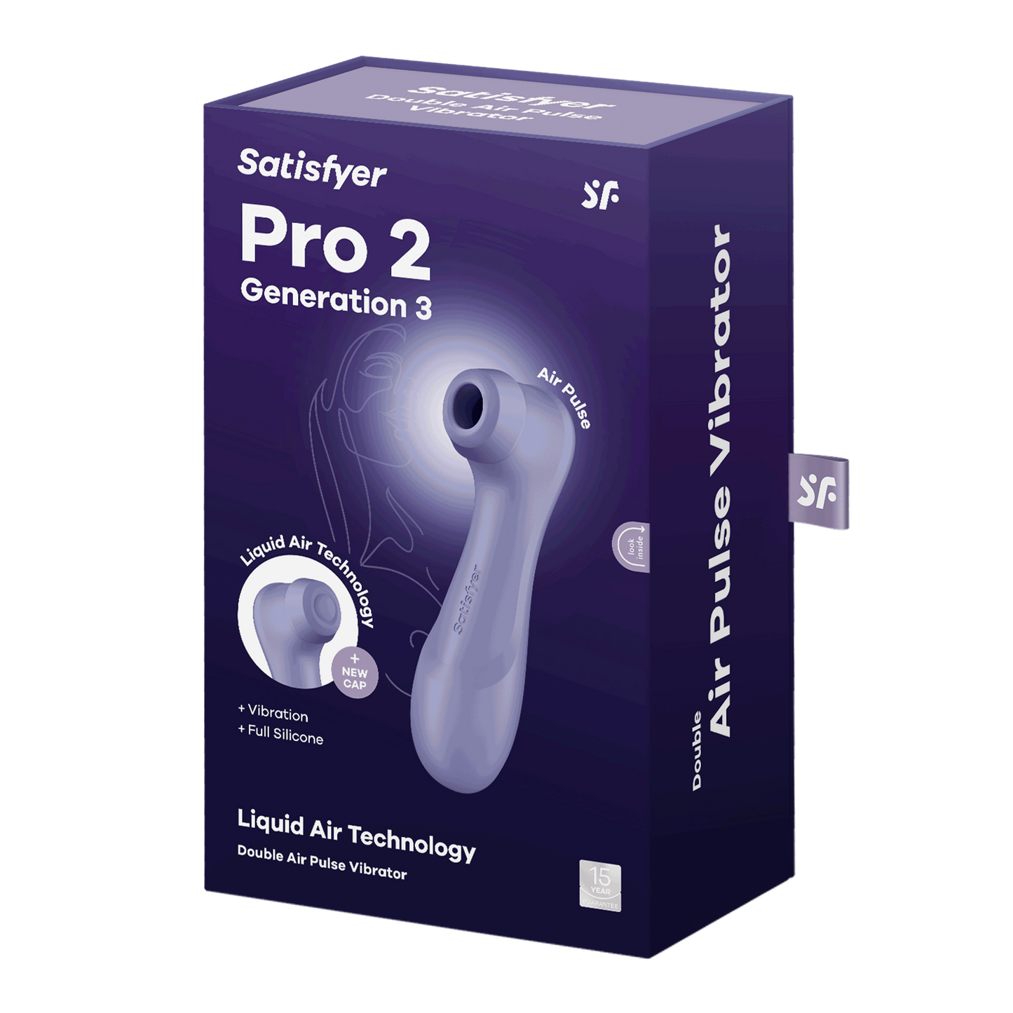 Pro 2 Generation 3 - Double Air Pulse Vibrator - Liquid Air - Lilac
