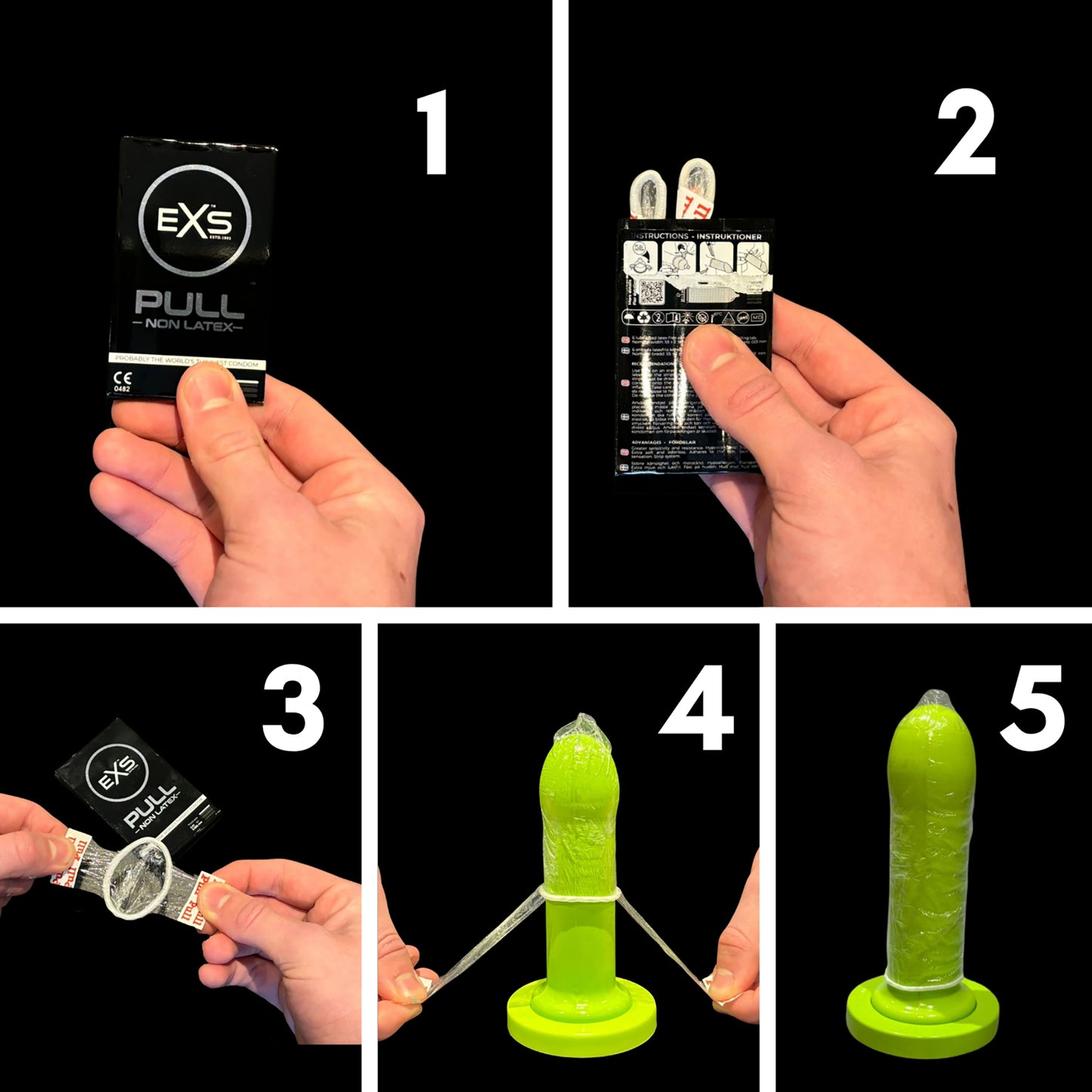 EXS Pull - Non-Latex Condoms - 6 Pieces
