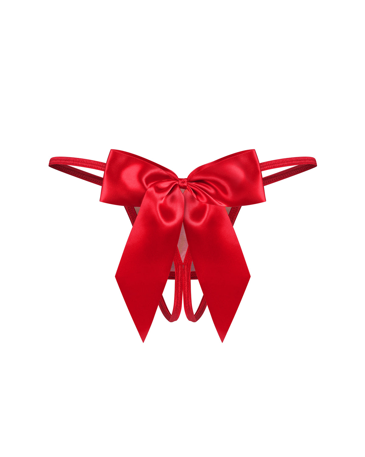 Gifty Red crotchless thong