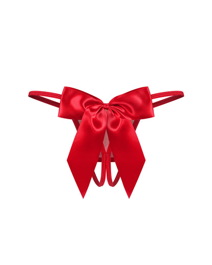 Gifty Red crotchless thong