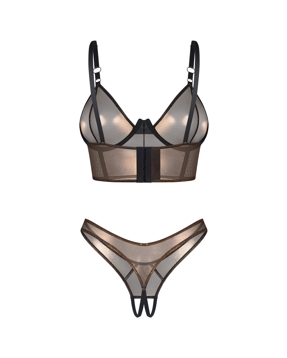Soranna top & crotchless thong