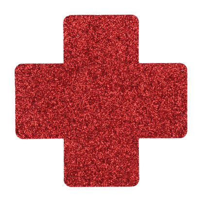 Nipple Cover Set - Cross Star Heart - Red