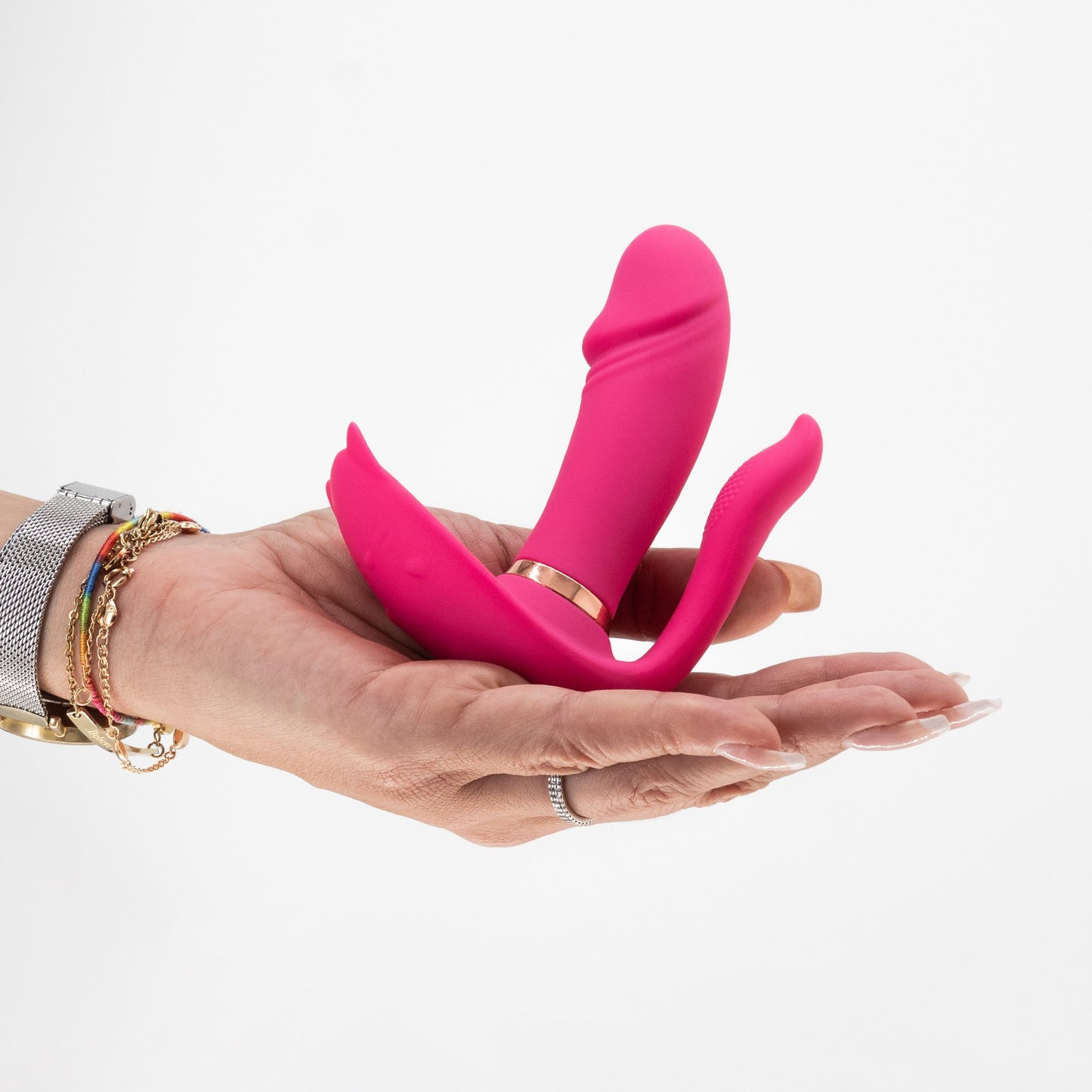 Fritz – Beheizbarer Vibrator mit Fernbedienung – Rose