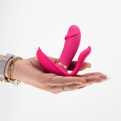 Fritz – Beheizbarer Vibrator mit Fernbedienung – Rose