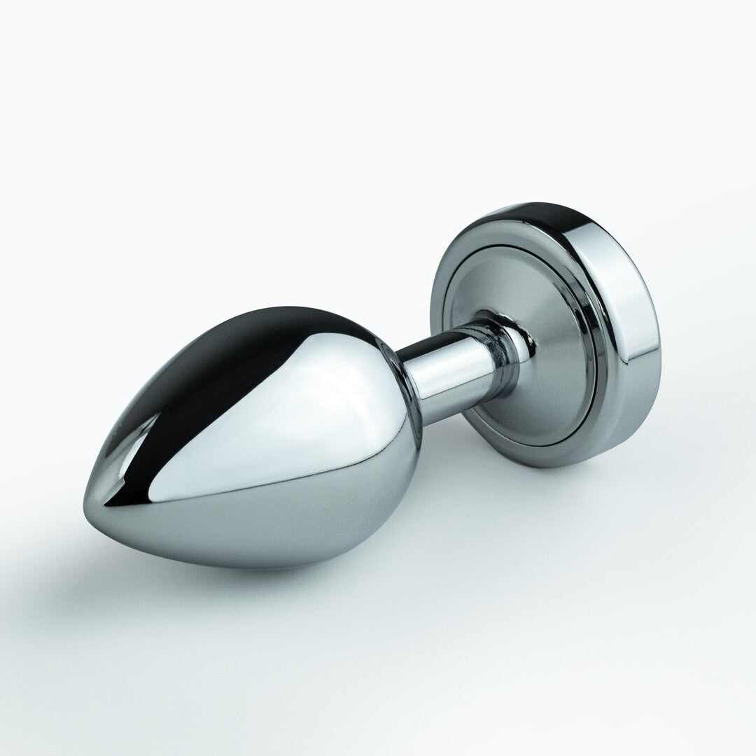 Crushious - Borealis - Metal Anal Plug with LED RGB - Silver