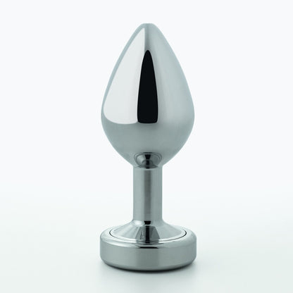 Crushious - Borealis - Metal Anal Plug with LED RGB - Silver