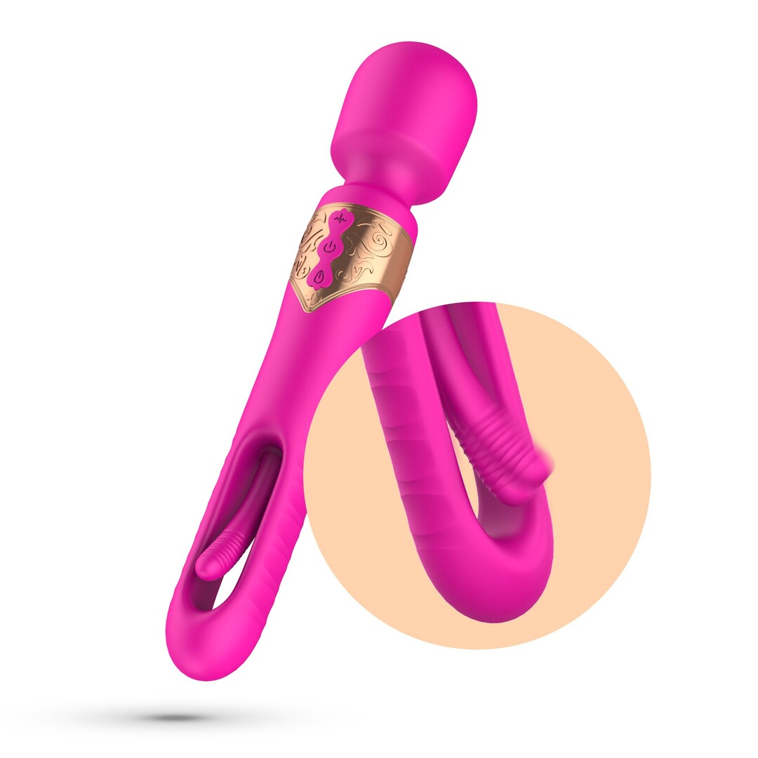 Big Ben - Dual Wand Massager with Flicker - Pink