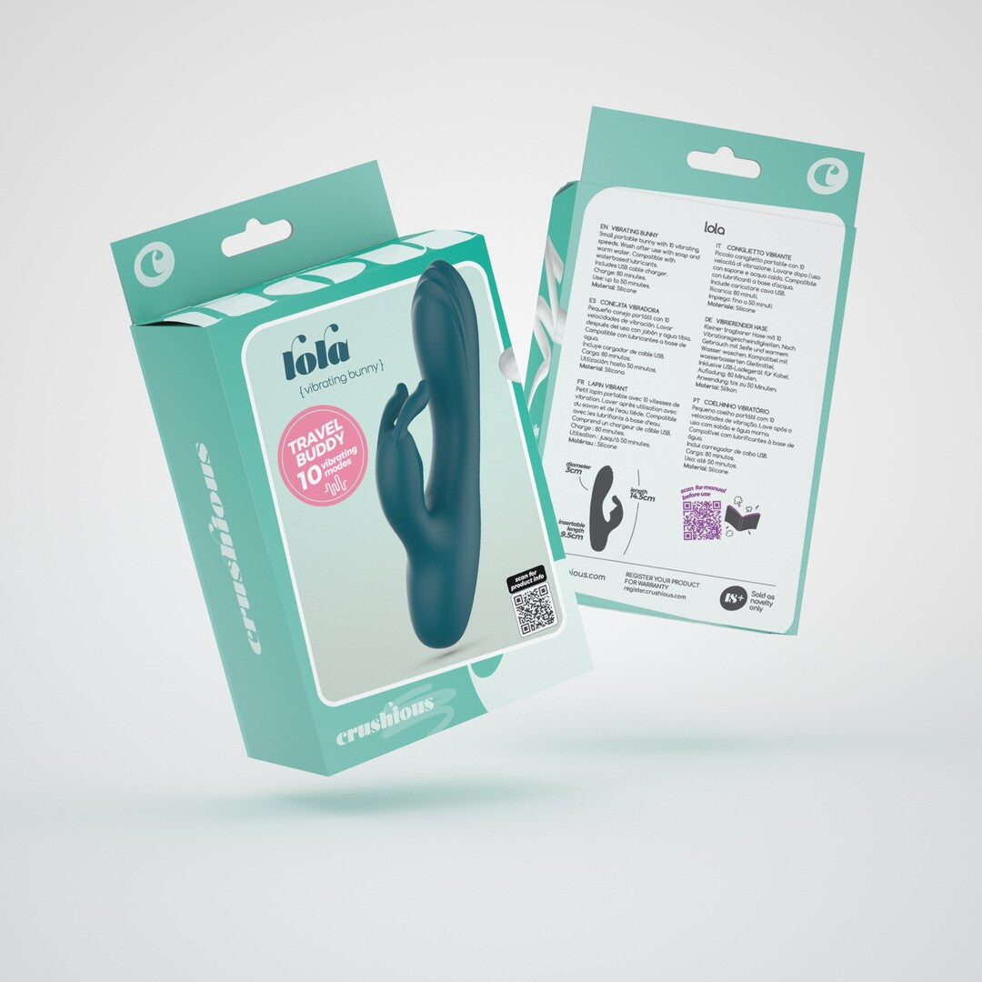Lola - Mini Rabbit Vibrator - Emerald