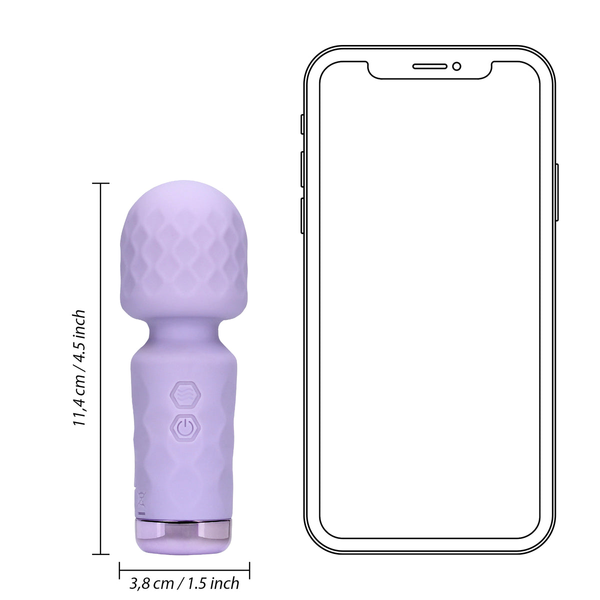 Mini Wand Vibrator (Night Magic)