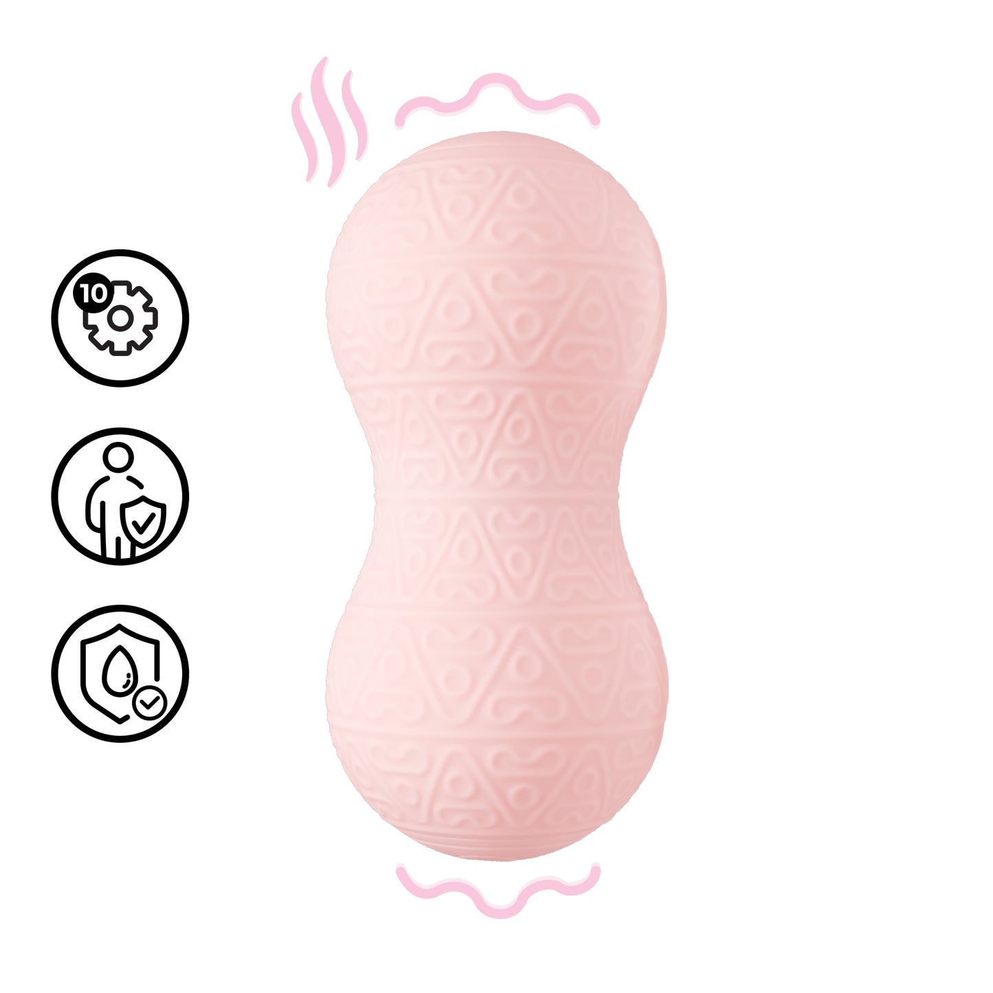 Vibrating and Heating Massager - Pink