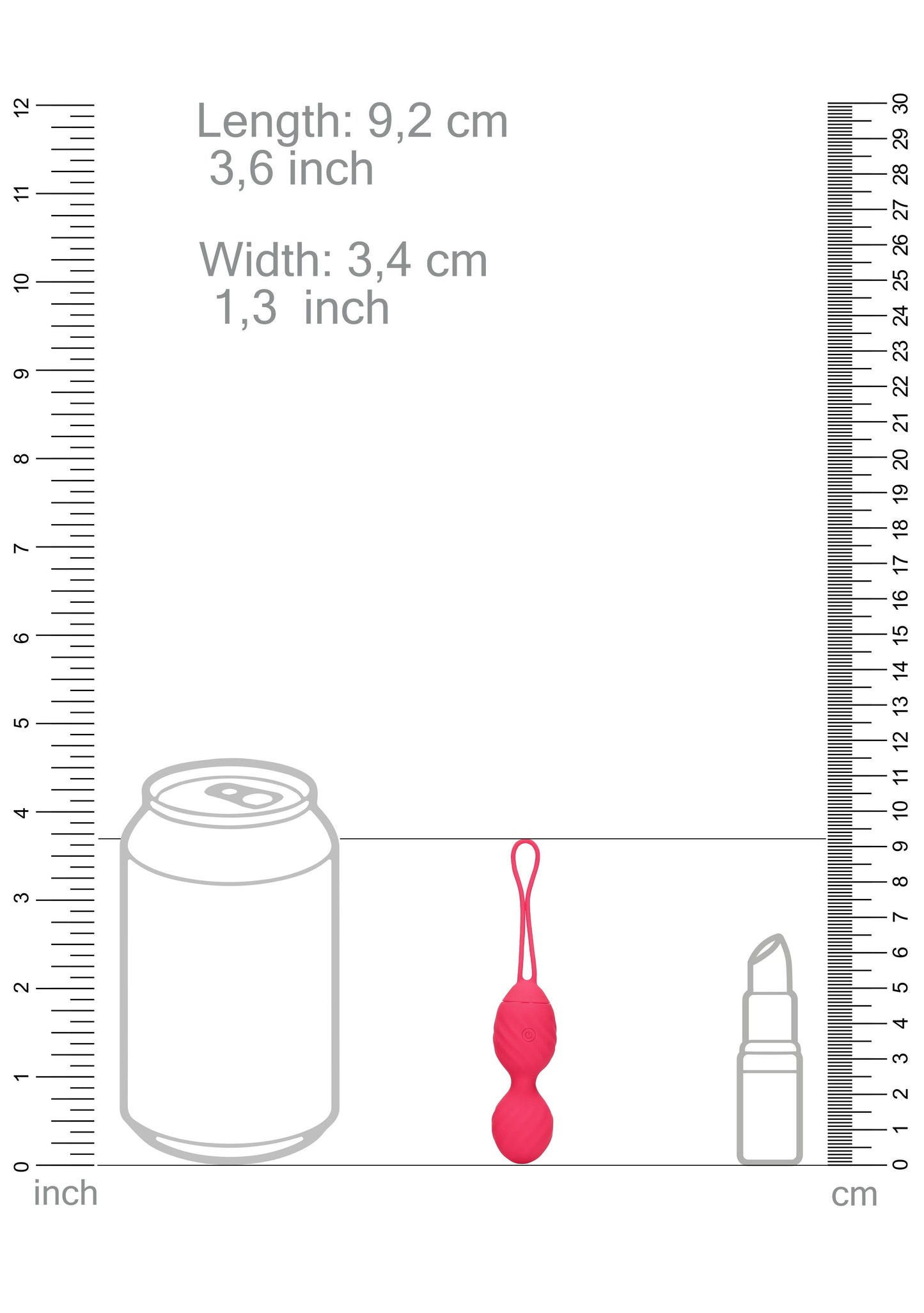 Vibrating Egg with Remote Control - Strawberry Red