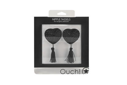 Nipple Tassels Heart Shaped - Black