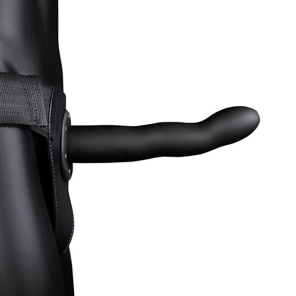 Curved Hollow Strap-On - 8" / 20 cm - Black