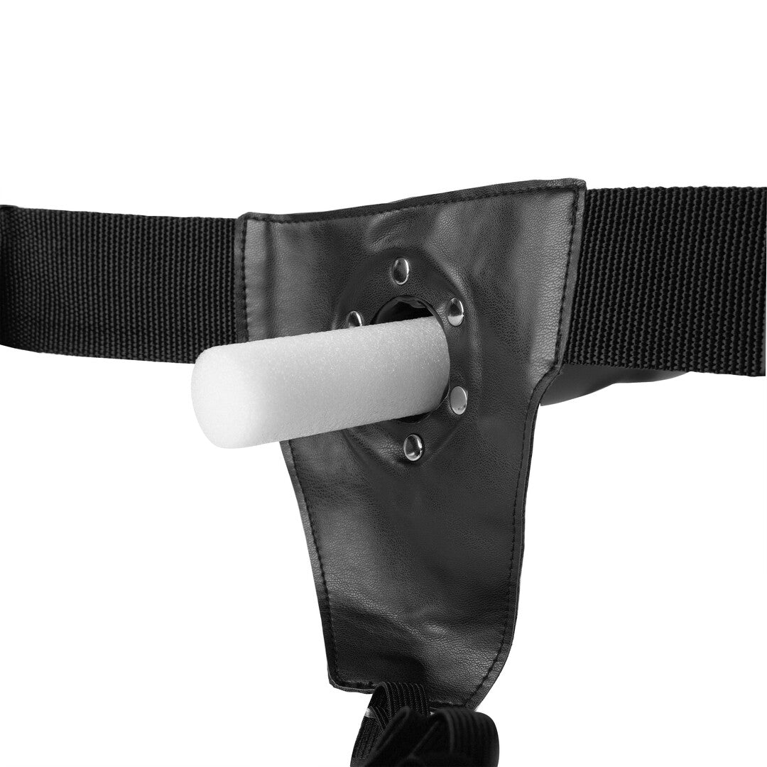Curved Hollow Strap-On - 8" / 20 cm - Black