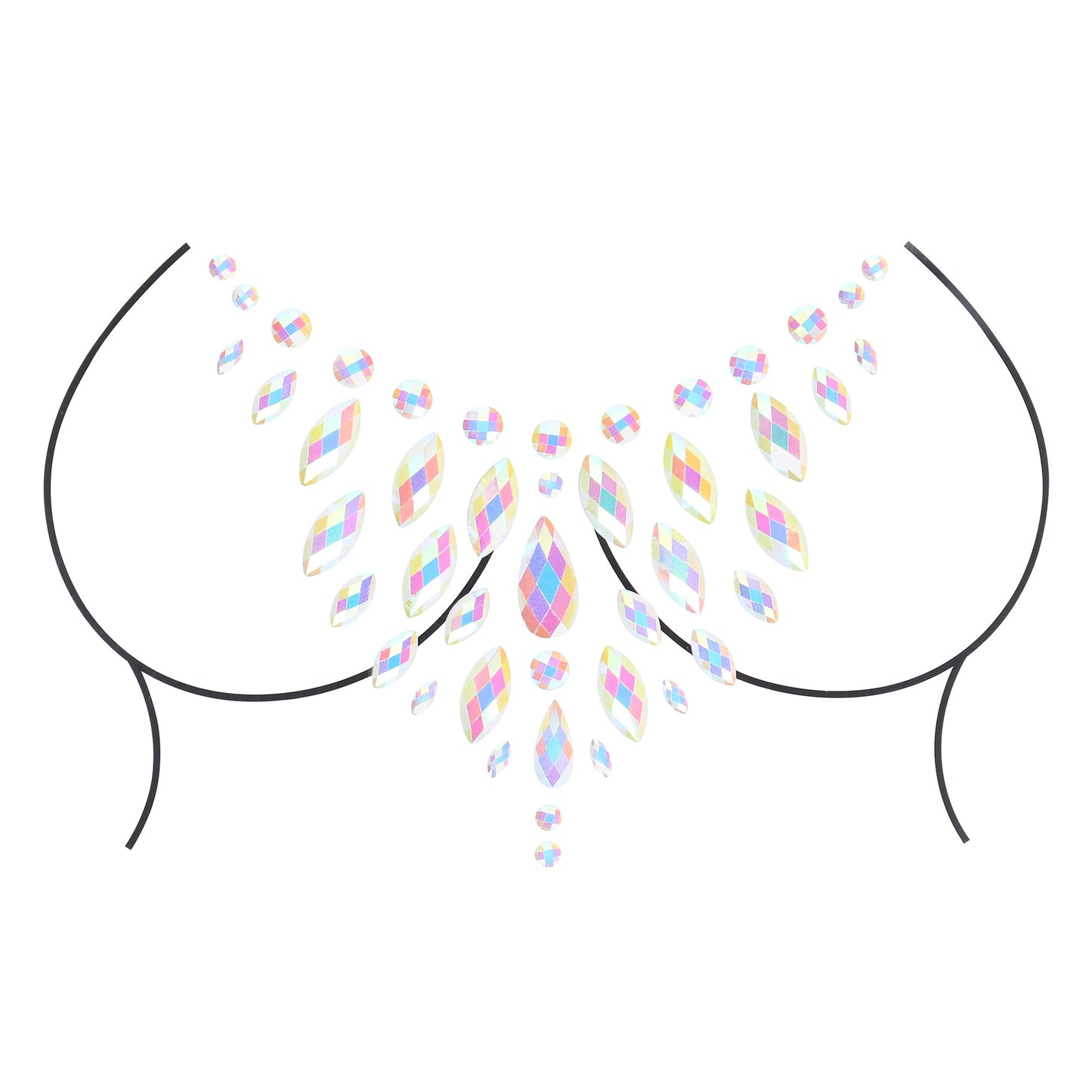 Body Jewelry Stickers - Chest