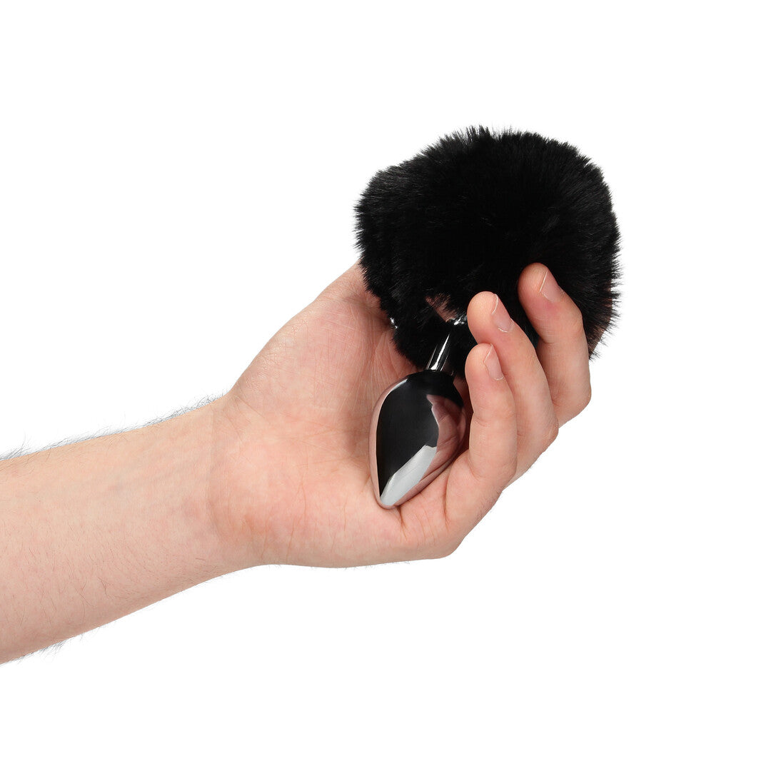 Bunny Tail with Metal Butt Plug