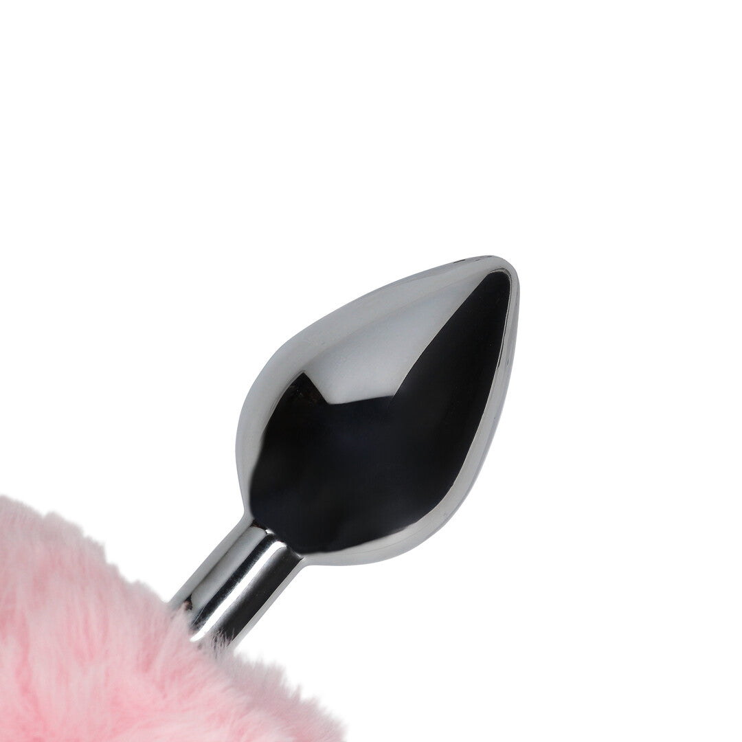 Bunny Tail with Metal Butt Plug
