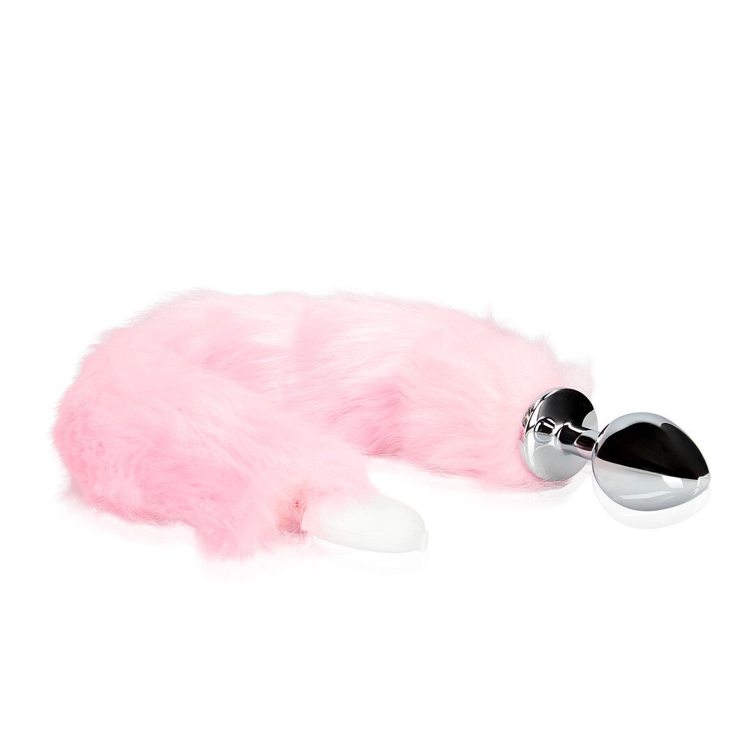 Leuchtender Fuchsschwanz mit Metall-Analysextender - Pink