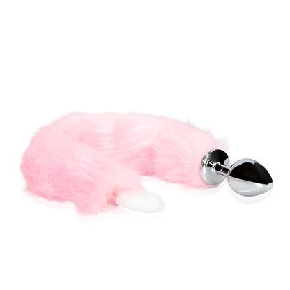 Leuchtender Fuchsschwanz mit Metall-Analysextender - Pink