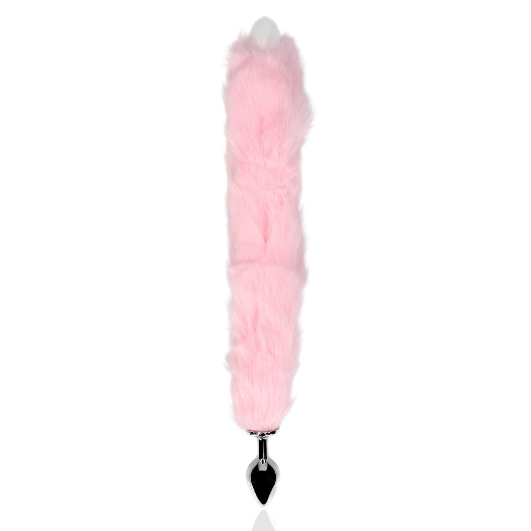 Leuchtender Fuchsschwanz mit Metall-Analysextender - Pink