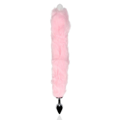 Leuchtender Fuchsschwanz mit Metall-Analysextender - Pink