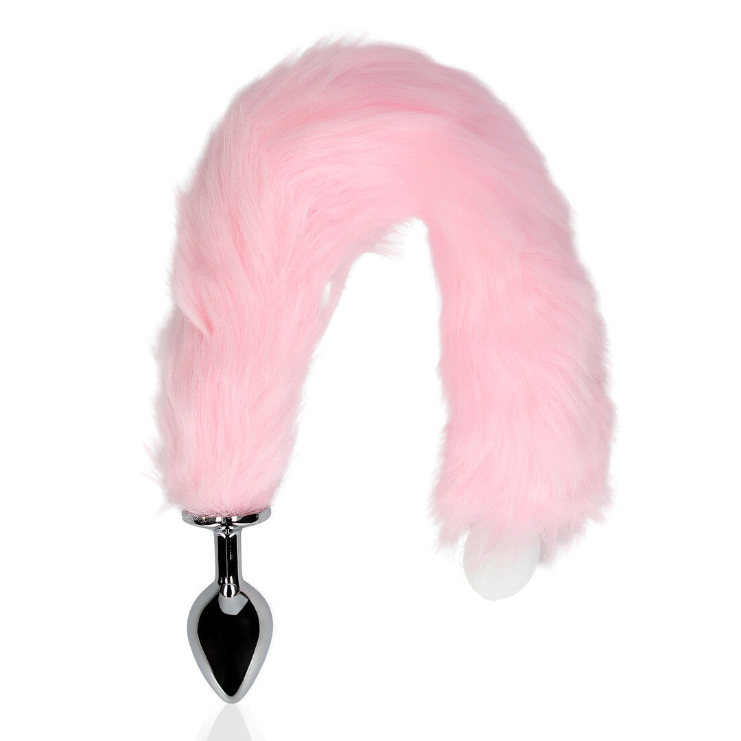 Leuchtender Fuchsschwanz mit Metall-Analysextender - Pink