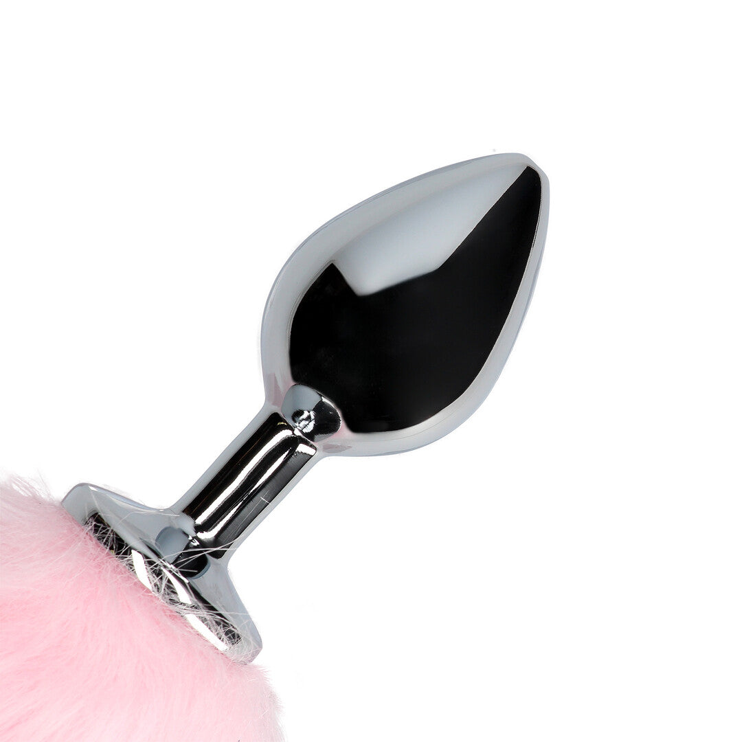 Leuchtender Fuchsschwanz mit Metall-Analysextender - Pink