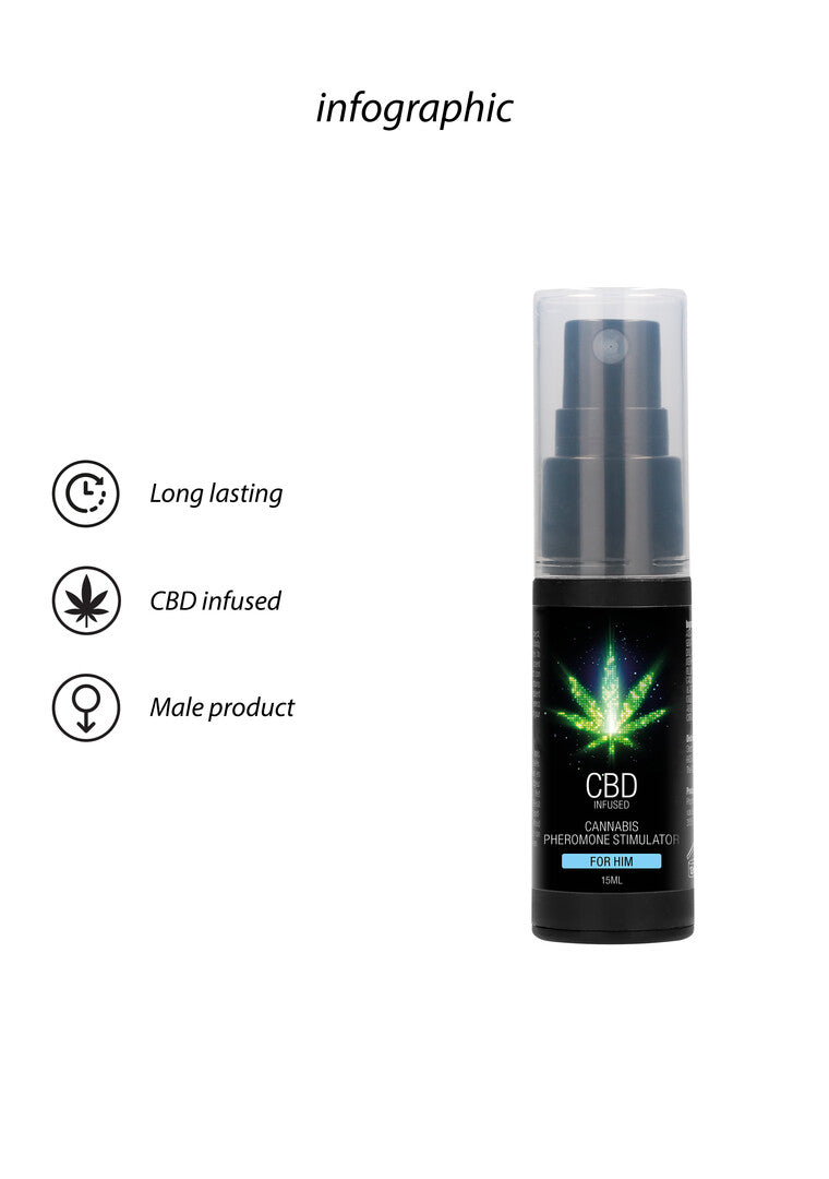 CBD Cannabis Pheromone Stimulator For Him - 0.5 fl oz / 15 ml