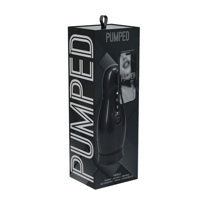 Virtuo - Suction and Vibration Masturbator Pump with Phone Attachment - Gun Metal