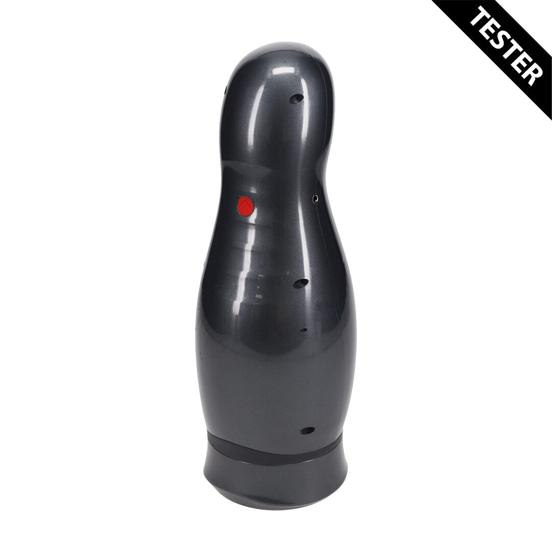 Virtuo - Suction and Vibration Masturbator Pump with Phone Attachment - Gun Metal
