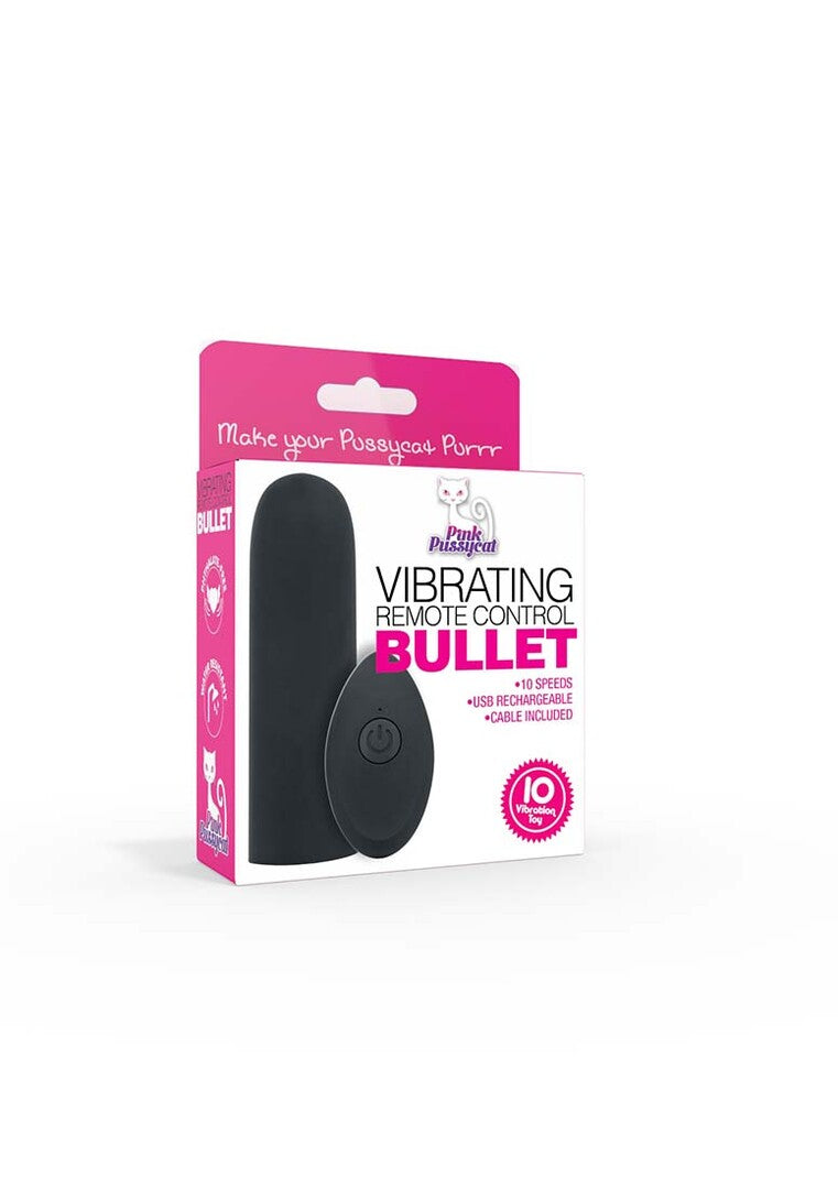 Vibrating Bullet 10 Speeds | Pink Pussycat Remote Control