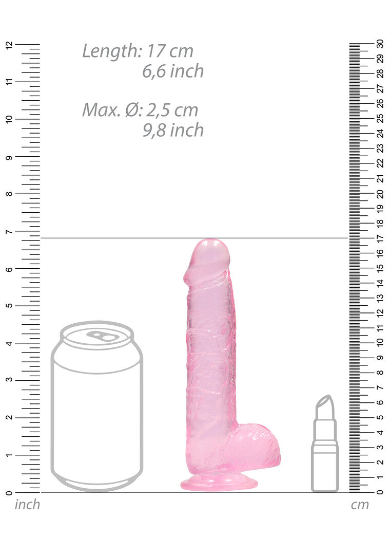 Realistic Dildo with Balls - 6" / 15 cm