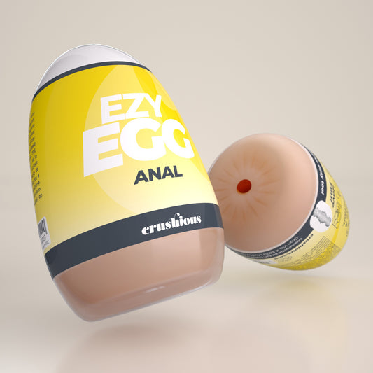 Ezy Egg - Masturbator Egg - Anal - Yellow