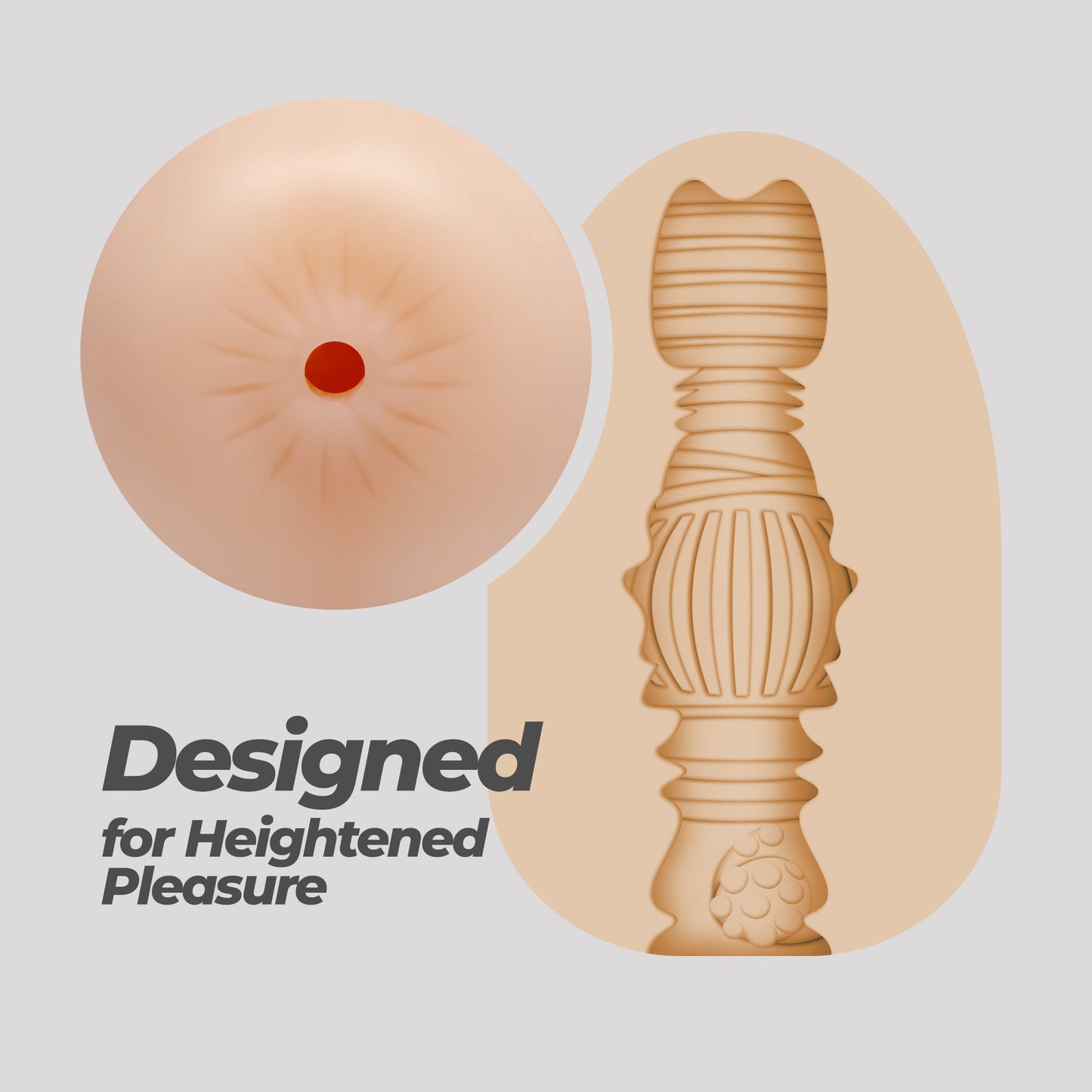 Ezy Egg - Masturbator Ei - Anal - Gelb
