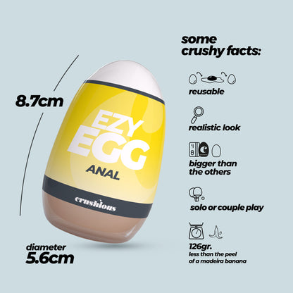 Ezy Egg - Masturbator Ei - Anal - Gelb
