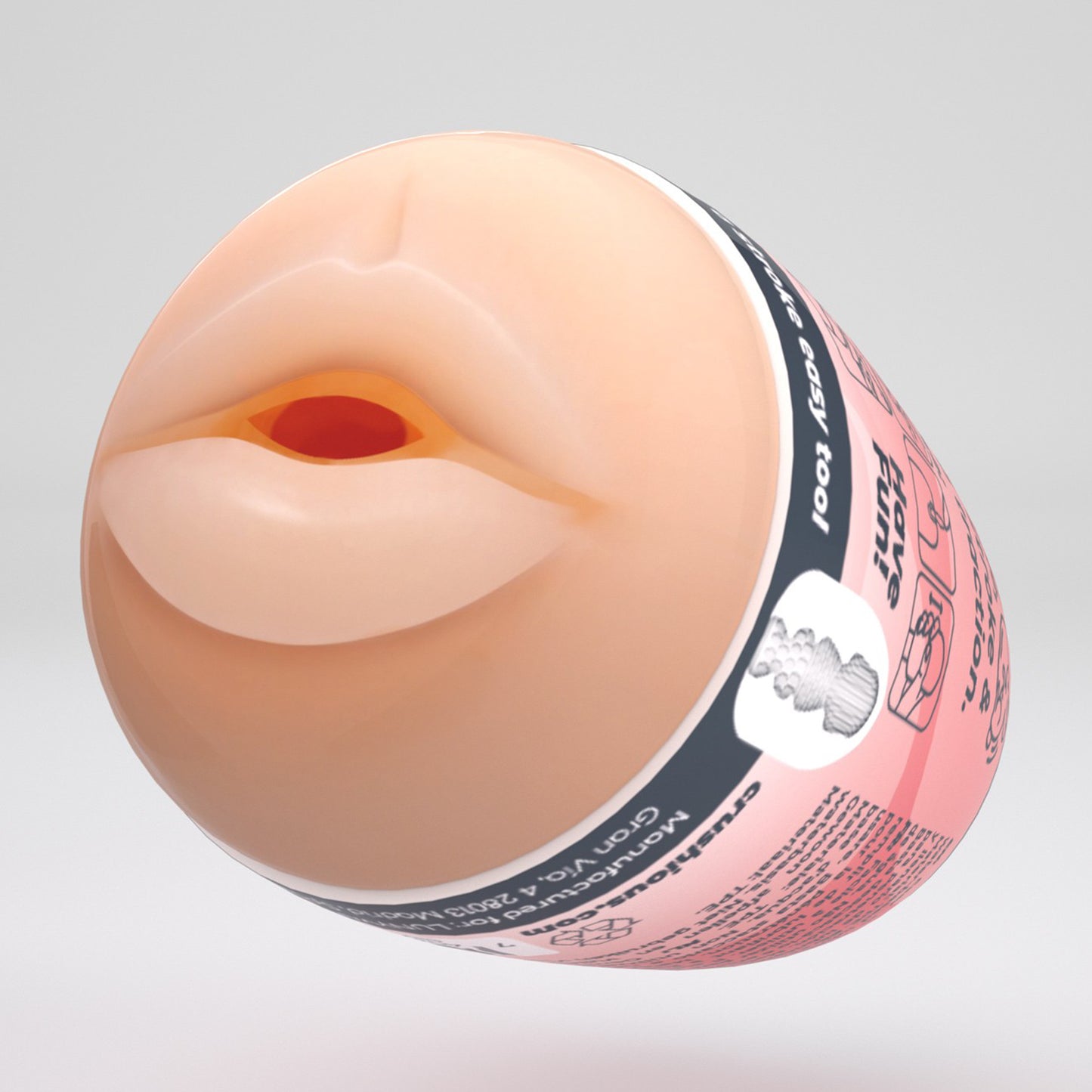 Ezy Egg - Masturbator Ei - Mund - Rot