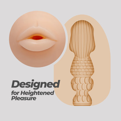 Ezy Egg - Masturbator Ei - Mund - Rot