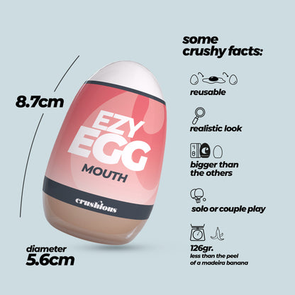 Ezy Egg - Masturbator Ei - Mund - Rot