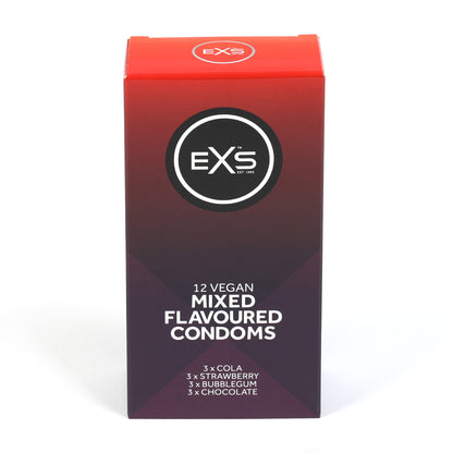 EXS Mixed Flavoured - Condoms - 12 Pieces