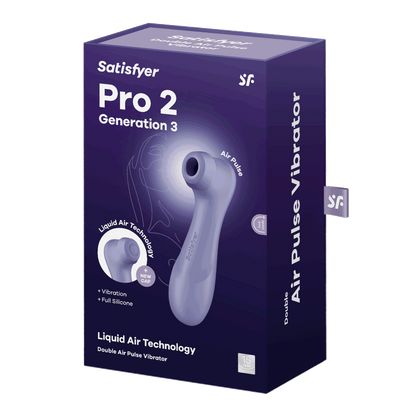 Pro 2 Generation 3 - Double Air Pulse Vibrator - Liquid Air - Lilac