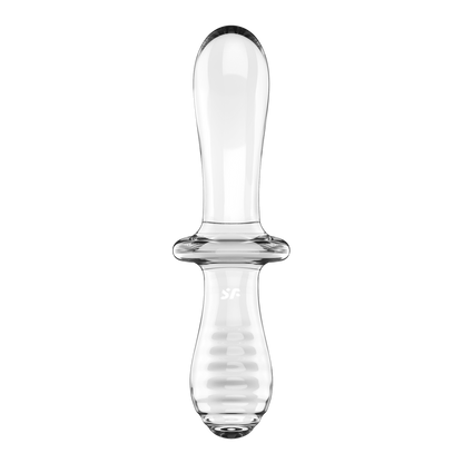 Satisfyer - Double Crystal - Glass Dildo - Transparent