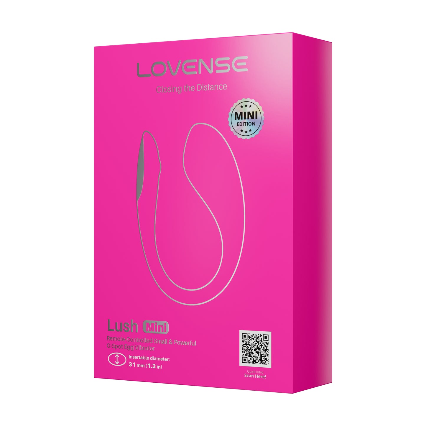 Lush Mini - Powerful Remote-controlled Wearable G-Spot Egg Vibrator - Pink