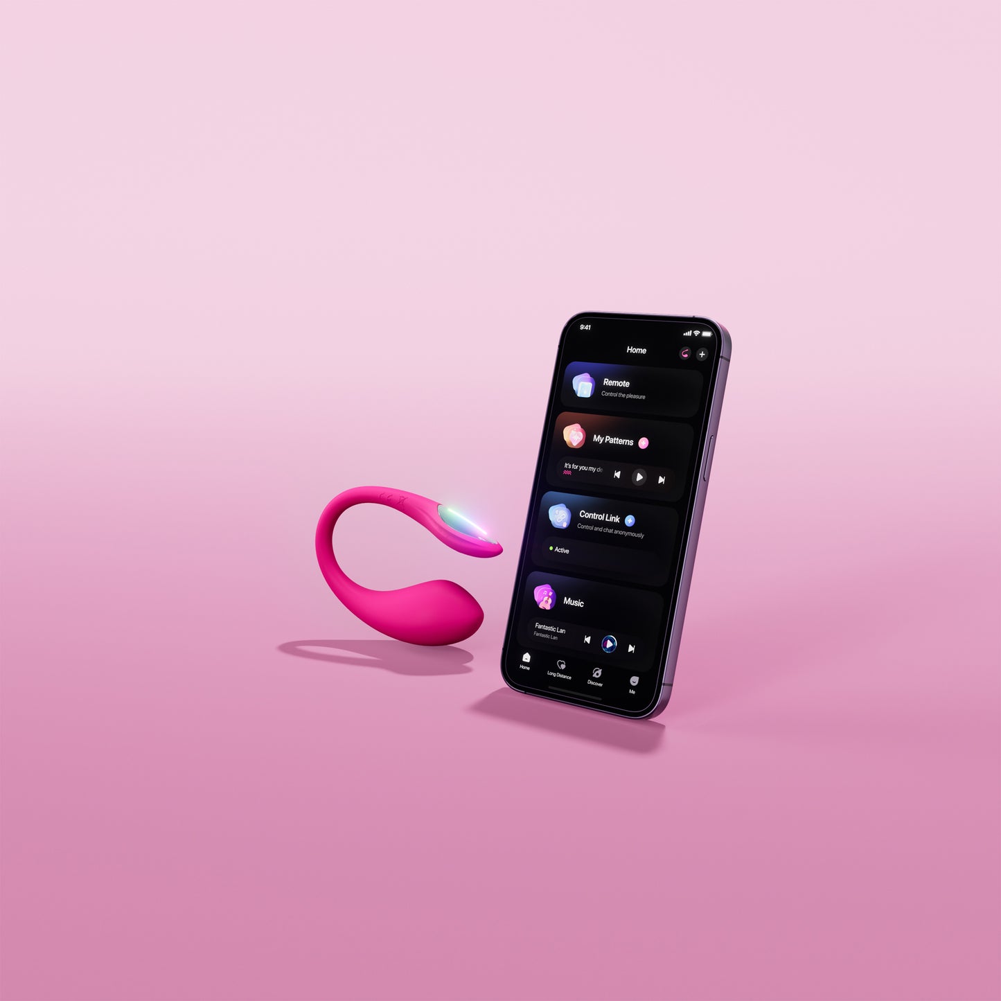 Lush Mini - Powerful Remote-controlled Wearable G-Spot Egg Vibrator - Pink